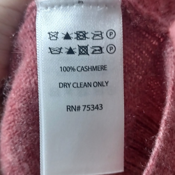 Rachel Zoe Women's 100% 2-Ply Cashmere Sweater Small Pink Crewneck Pullover Top - Picture 8 of 10